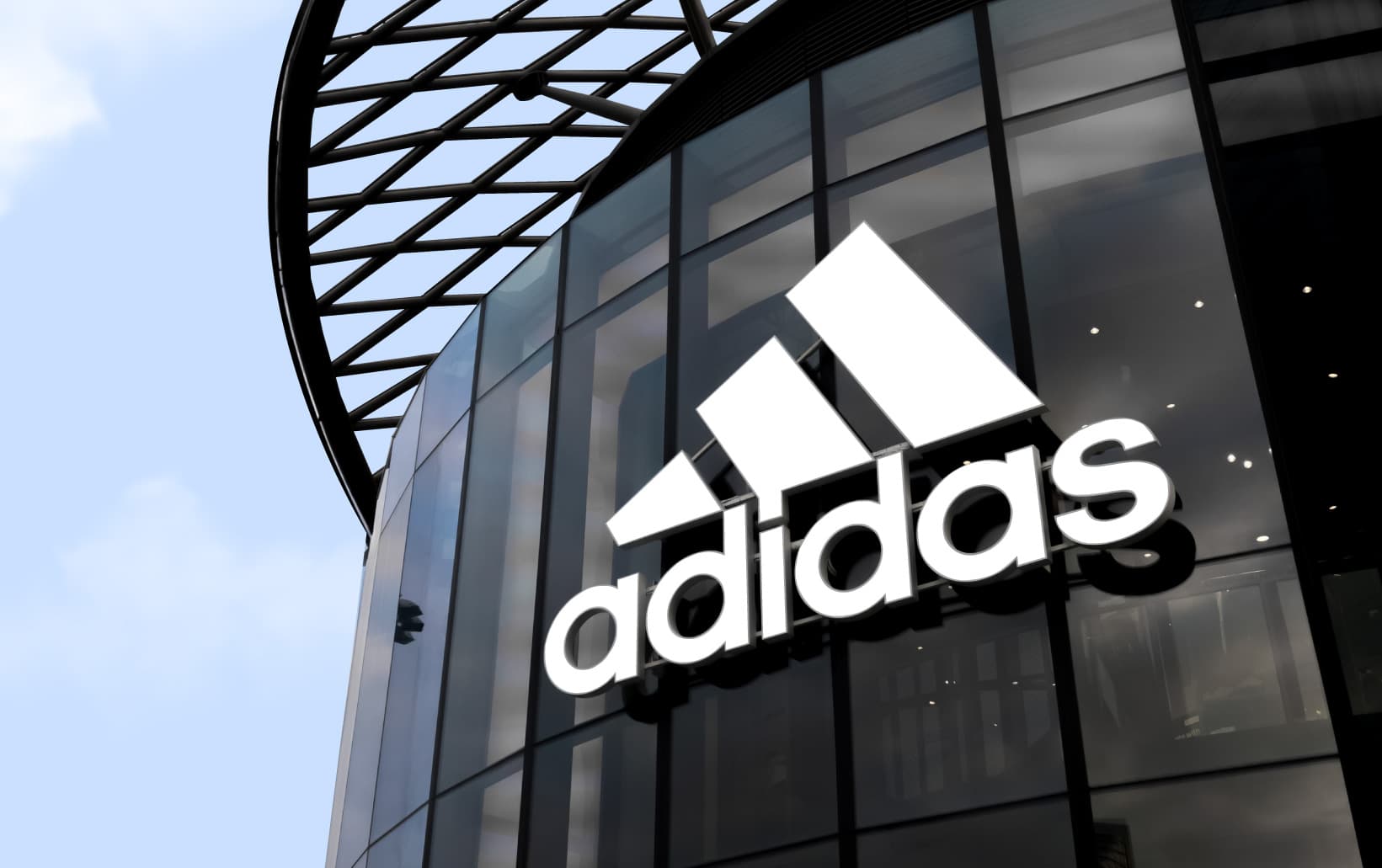 Adidas storefront with modern Kepler commercial window film