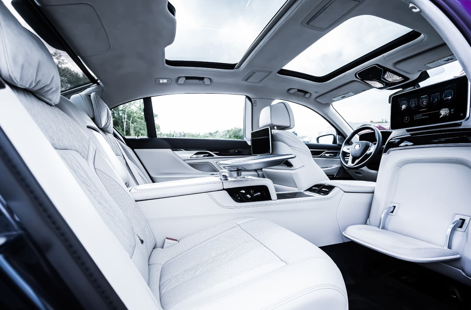 Luxury vehicle interior with Kepler ceramic window tint