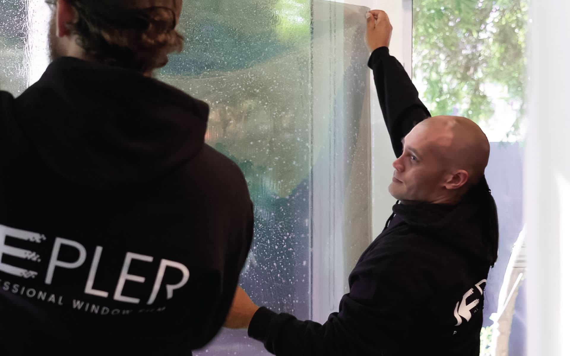 Kepler window film installation