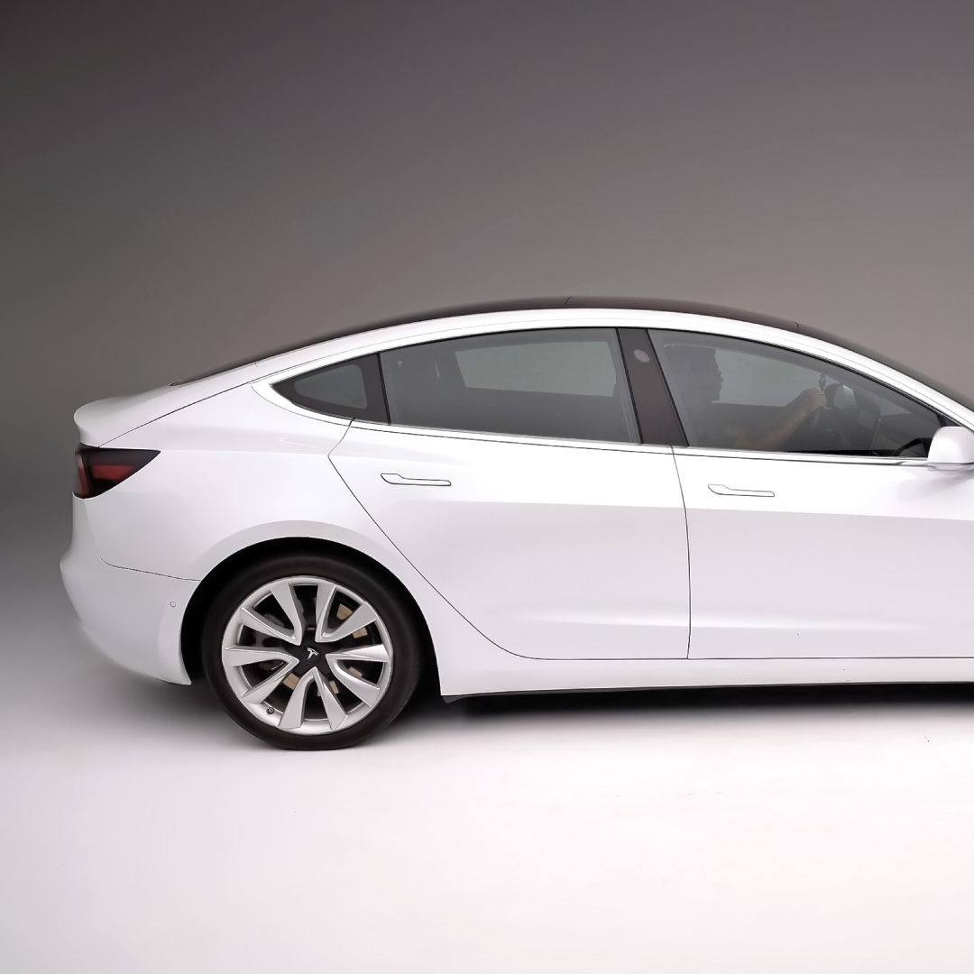 Stratum 50% Tesla window tint detail